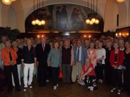 Rotarians from Darmstadt-Kranichstein, Poitiers-Futuroscope and Westgate & Birchington in Auerbach Keller, Leipzig